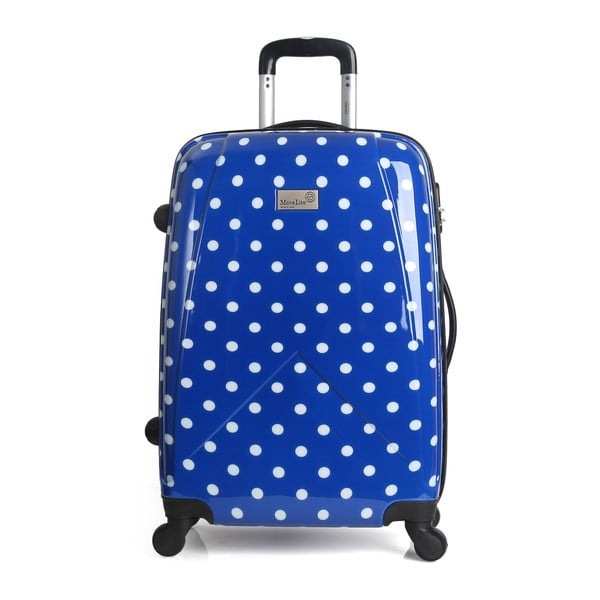 Modrý cestovní kufr na kolečkách Hero, 75 l
