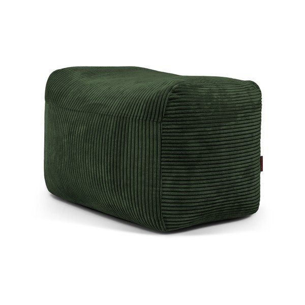 Зелен пуф от рипсено кадифе Plus 70 Lounge – SLOWDOWN