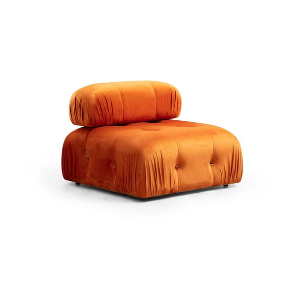 Модул за диван от оранжево кадифе (централна част) Bubble – Artie