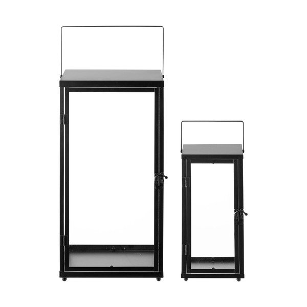 Стъклен фенер 2 бр. (височина 50 cm) Ibra – House Nordic-image-4