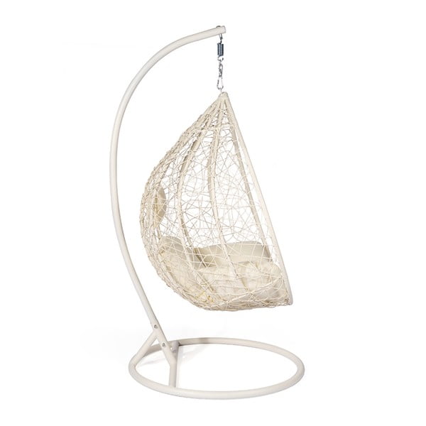 Кремаво бяло висящо кресло от изкуствен ратан Noela - Bonami Selection-image-2