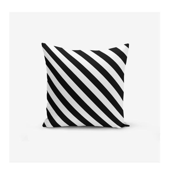 Комплект от 4 калъфки за възглавници BW Graphic Patterns, 45 x 45 cm - Minimalist Cushion Covers-image-3