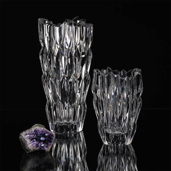 Ваза от кристално стъкло Qaurtz, височина 16 cm - Nachtmann-image-1