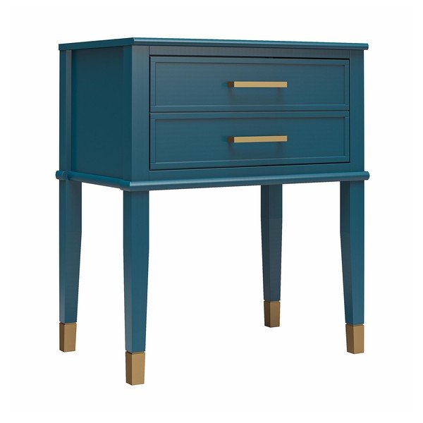 Тъмносиньо нощно шкафче Westerleigh – CosmoLiving by Cosmopolitan