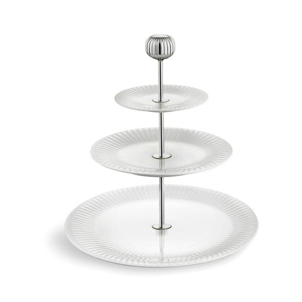 Hammershoi Etagere триетажен етажерка от бял порцелан, ⌀ 28 cm Hammershøi - Kähler Design