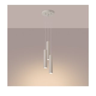 Кремаво висящо осветително тяло ø 19,5 cm Castro – Nice Lamps