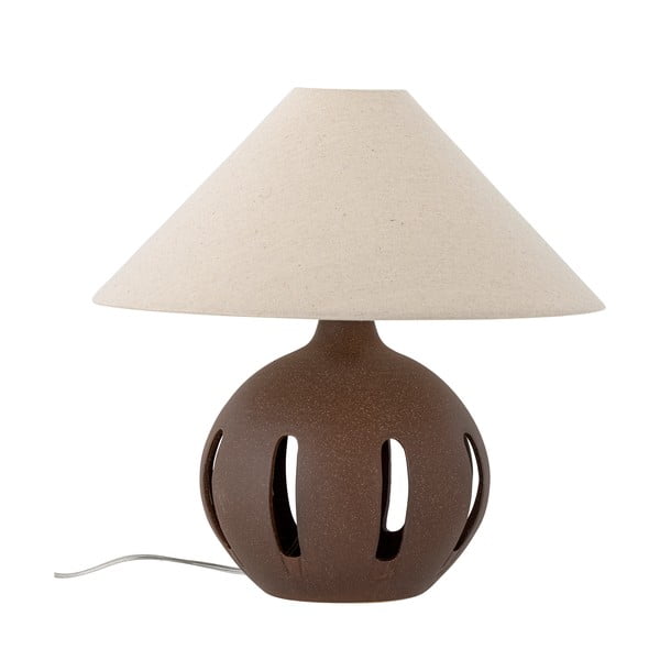 Кремава настолна лампа с текстилен абажур (височина 40,5 cm) Liana – Bloomingville