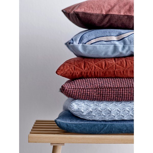 Червена и оранжева памучна възглавница Elsa, 50 x 50 cm Facet - Södahl-image-1