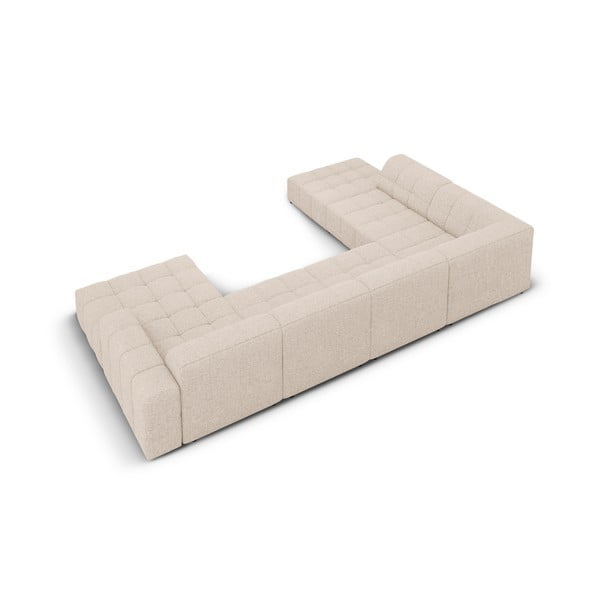 Бежов ъглов диван (ляв ъгъл/"U") Chicago - Cosmopolitan Design-image-4