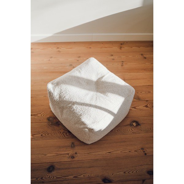 Бежова табуретка от прежда с примки от букле Keno – noo.ma-image-2