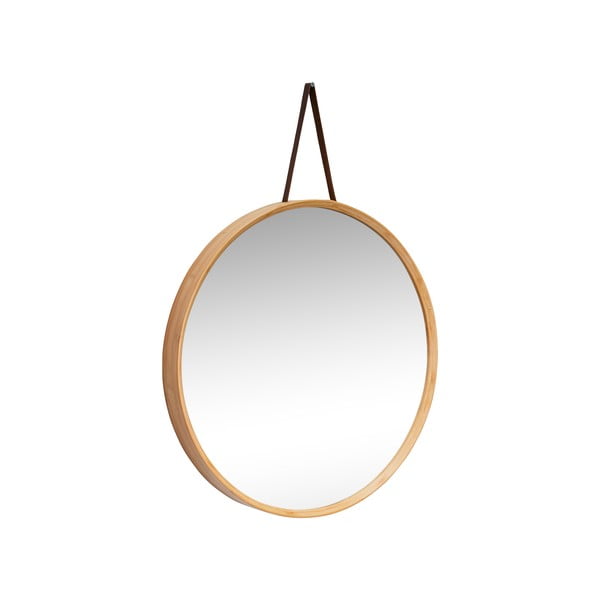 Стенно огледало с бамбукова рамка ø 60 cm Mood - Hübsch-image-2
