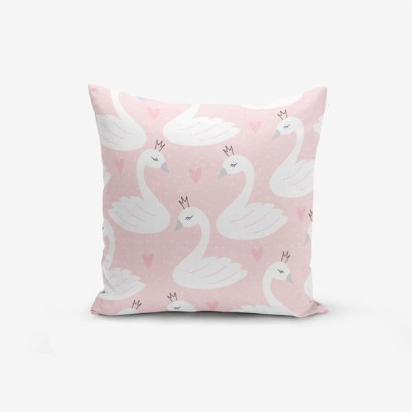 Розова калъфка за възглавница Puan на тема животни, 45 x 45 cm - Minimalist Cushion Covers