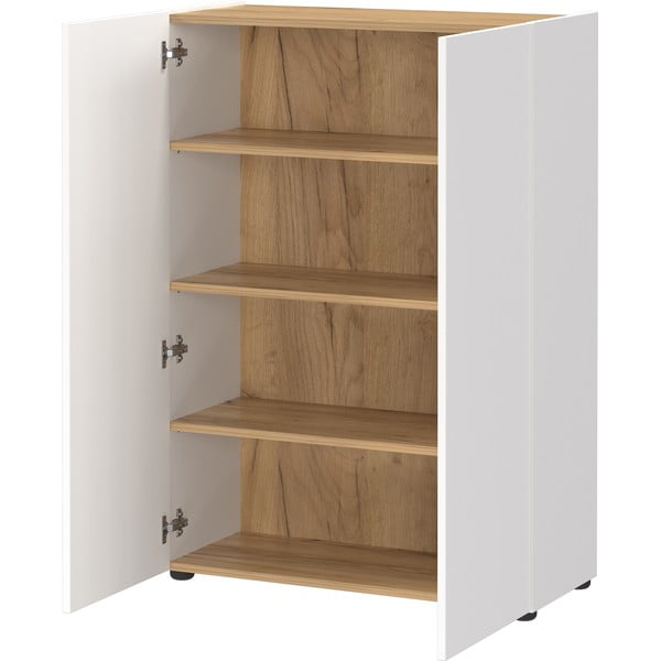 Бял комплект за коридор от декор от дъб  74x200x33 cm Alviano – Germania-image-3