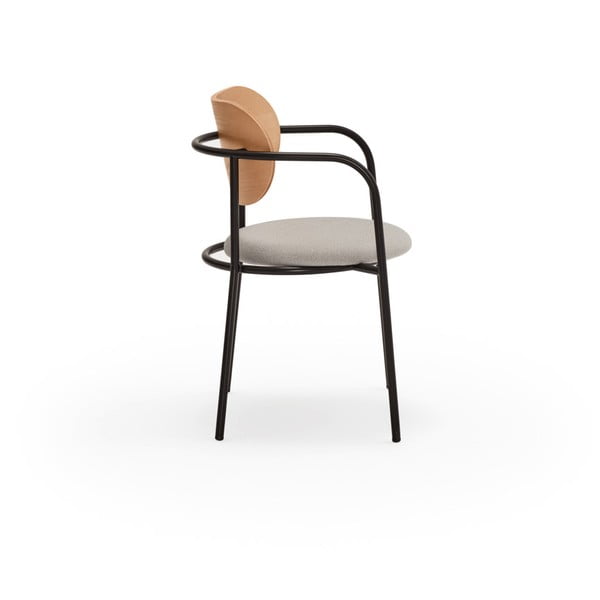 Сив трапезен стол в дъбов декор Eclipse - Teulat-image-4