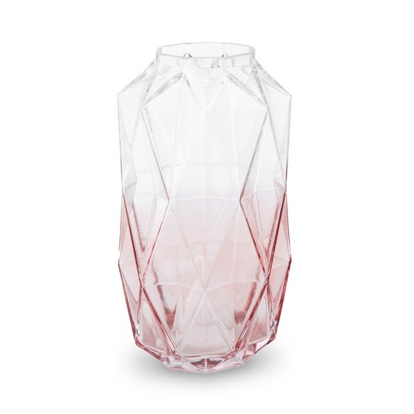 Розова стъклена ваза (височина 28 cm) Brice – Premier Housewares