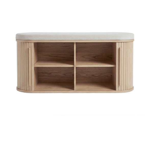 Подплатена пейка в естествен цвят Meta – Unique Furniture-image-1