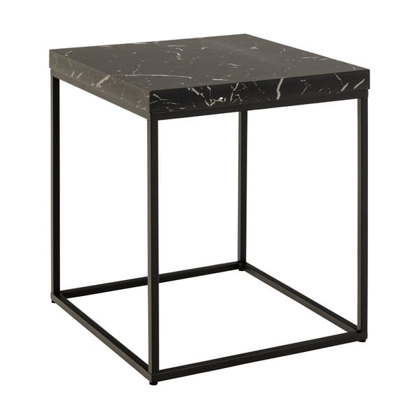 Странична масичка с плот от имитация на мрамор 40x40 cm Barossa – Actona-image-2