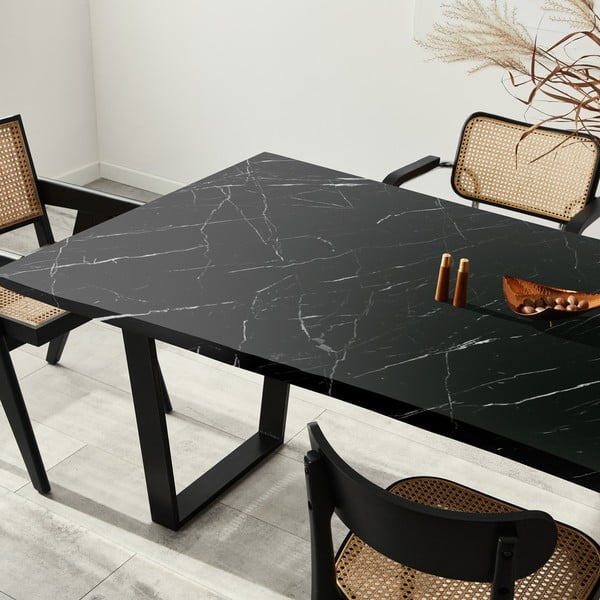 Стикер за мебели 200x60 cm Black and White Marble - Ambiance