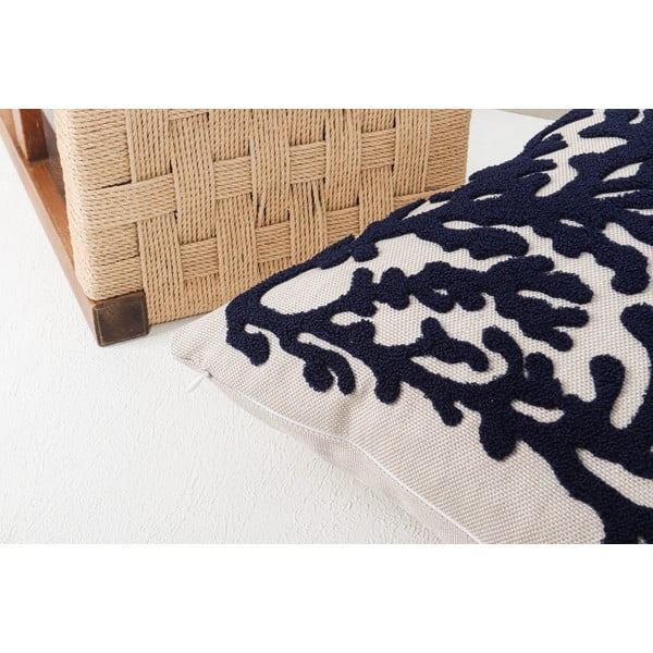 Ленена декоративна възглавница 43x43 cm Mercan – Mioli Decor-image-4