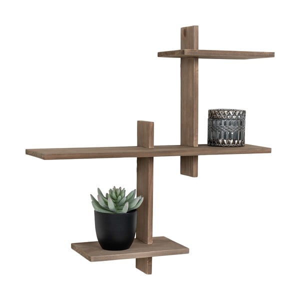 Двуетажен рафт от борова дървесина в естествен цвят Gavi - House Nordic-image-4