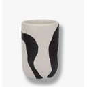 Черно-бяла керамична чаша за четки за зъби Icon - Mette Ditmer Denmark