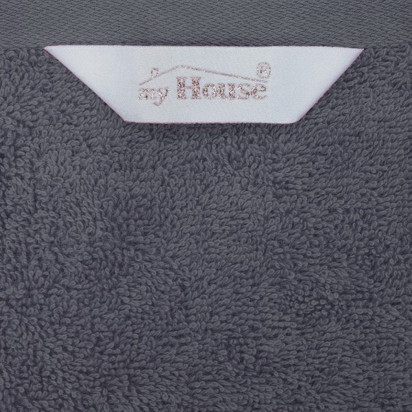 Сива памучна кърпа 140x70 cm Darwin - My House-image-1