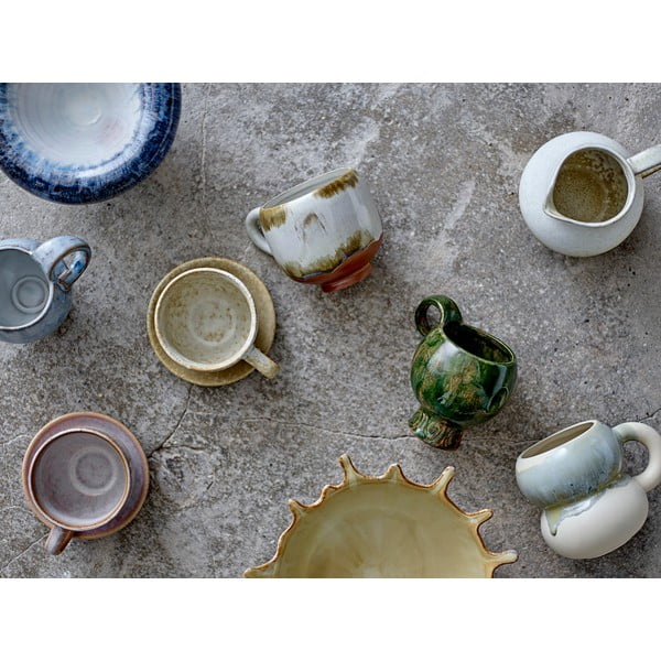 Сини/кремави глинени чаши в комплект от 4 бр. 400 ml Luna – Bloomingville-image-4