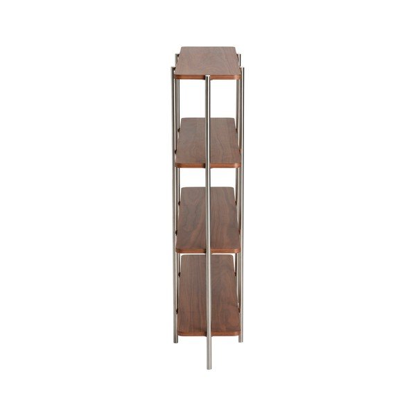 Стелаж от декор от орех в тъмно естествен цвят 120x120x30 cm Lyllo – Ellos Home-image-4