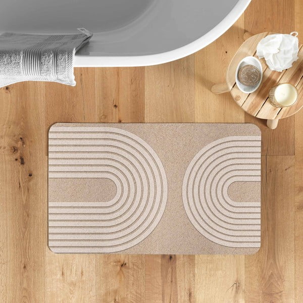 Светлокафяв килим за баня 50x80 cm Adriel – douceur d'intérieur-image-1