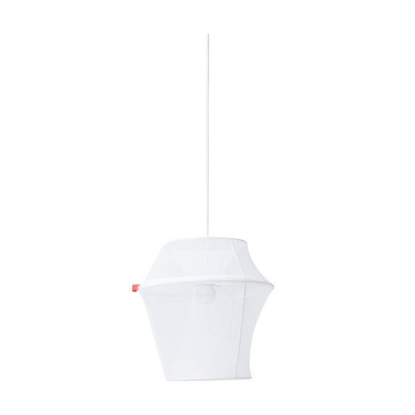 Malá bílá adaptabilní lampa Moire