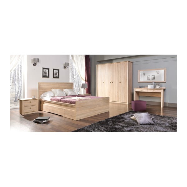 Toaletní stolek v dubovém dekoru Maridex Finezja-image-1