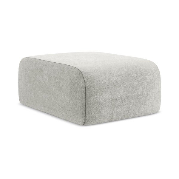 Светлосива шенилова табуретка Lani – Makamii