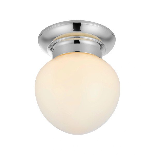 Бяло/сребристо осветително тяло за таван със стъклен абажур Ronda – Markslöjd