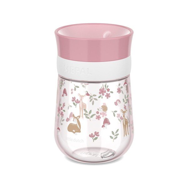 Светлорозова пластмасова детска чаша 300 ml Fairy Garden – Mepal