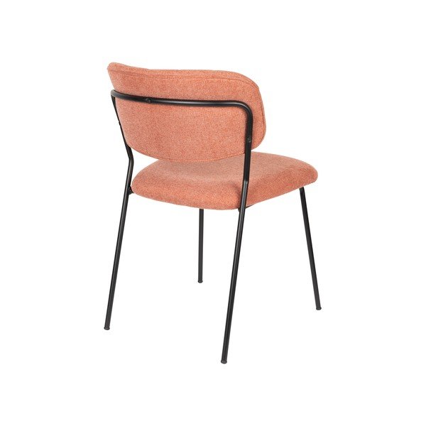 Трапезни столове в цвят сьомга в комплект от 2 броя Jolien - White Label-image-4