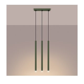 Зелено висящо осветително тяло ø 19,5 cm Fideus – Nice Lamps