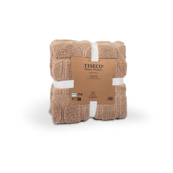 Кафяво одеяло от микроплюш 150x200 cm Rena – Tiseco Home Studio-image-2