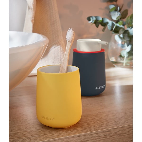Жълта керамична чаша за моливи Cosy - Leitz-image-3