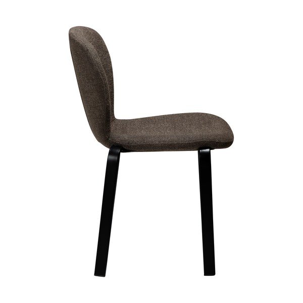 Кафяв тапициран трапезен стол Heap – DAN-FORM Denmark-image-2