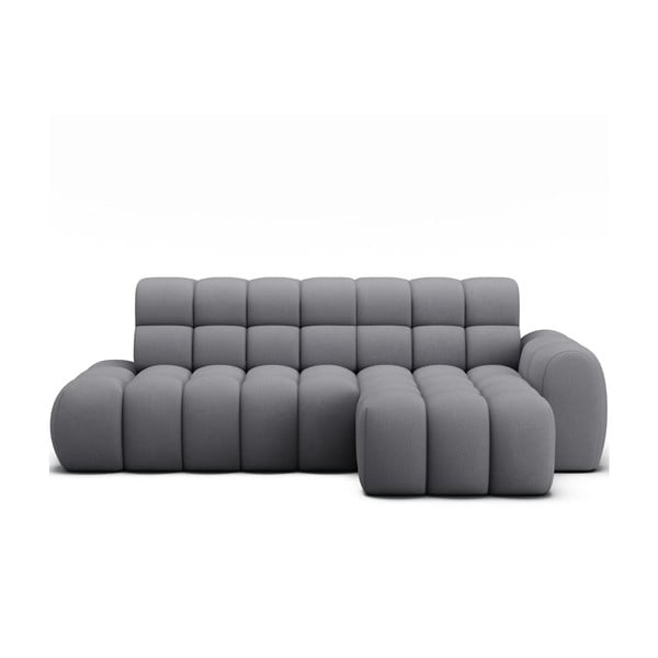 Сив разтегателен ъглов диван (десен ъгъл) Ceedro – ELTAP