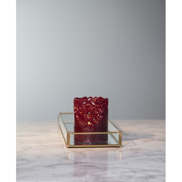 LED свещ от червен восък, височина 10 см Clary - Star Trading-image-4