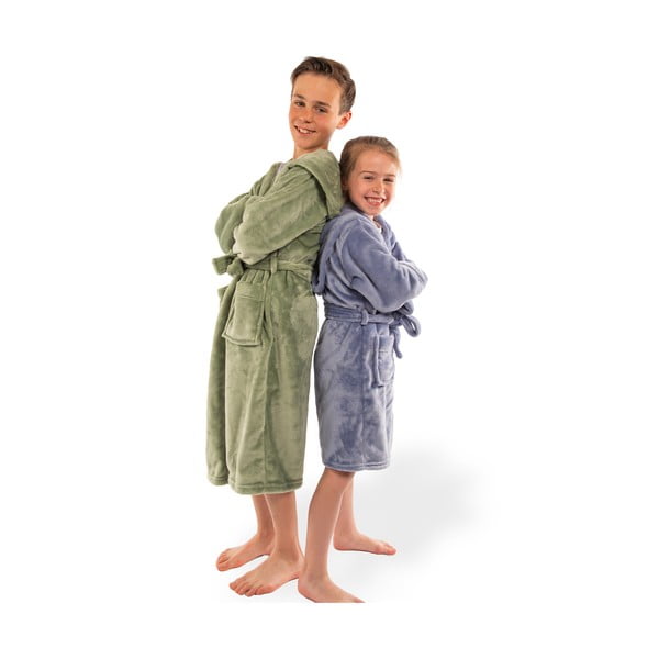 Синя детска хавлия от микроплюш Delux – Tiseco Home Studio-image-4