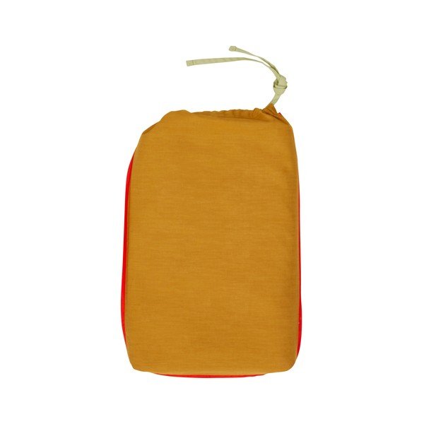 Оранжево и зелено памучно спално бельо Line, 140 x 220 cm - Hübsch-image-2