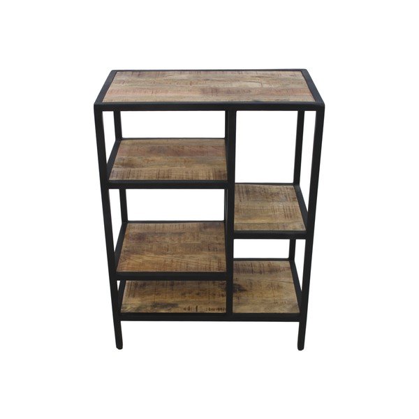 Библиотека за книги от необработен махагон HSM collection Levels, височина 80 cm - HSM collection-image-4