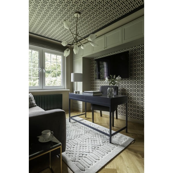 Светлосив вълнен килим 133x190 cm Dive - Agnella-image-2