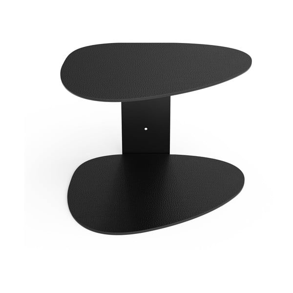 Черен стоманен стенен рафт 29 cm Curve Bull – LIND DNA