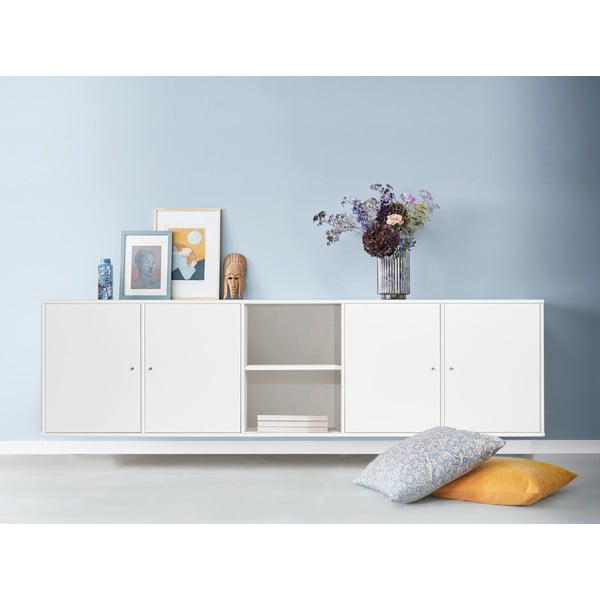 Бяла висяща библиотека 220x61 cm Mistral – Hammel Furniture-image-1