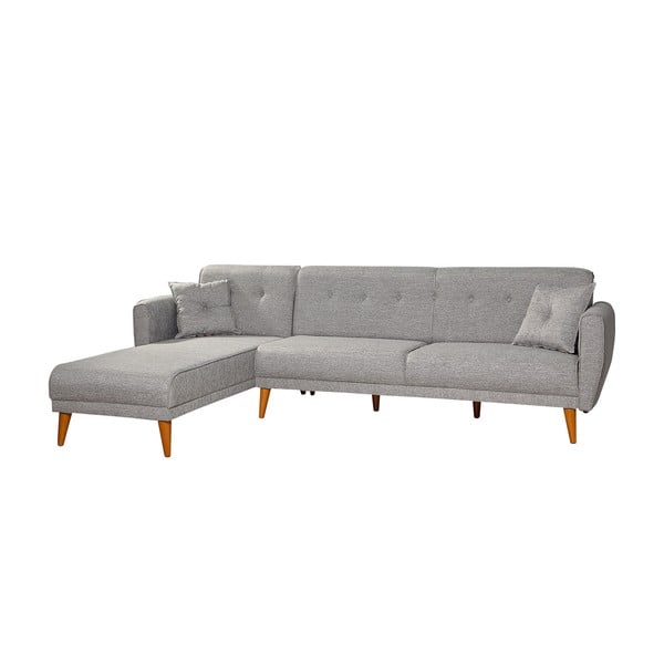 Светлосив ъглов диван Aria – Balcab Home-image-3