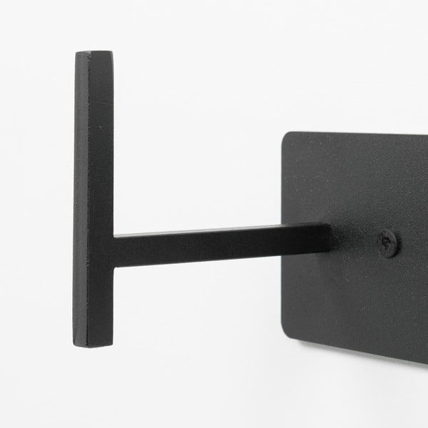 Черна метална стенна закачалка 64 cm Chapman – Spinder Design-image-4