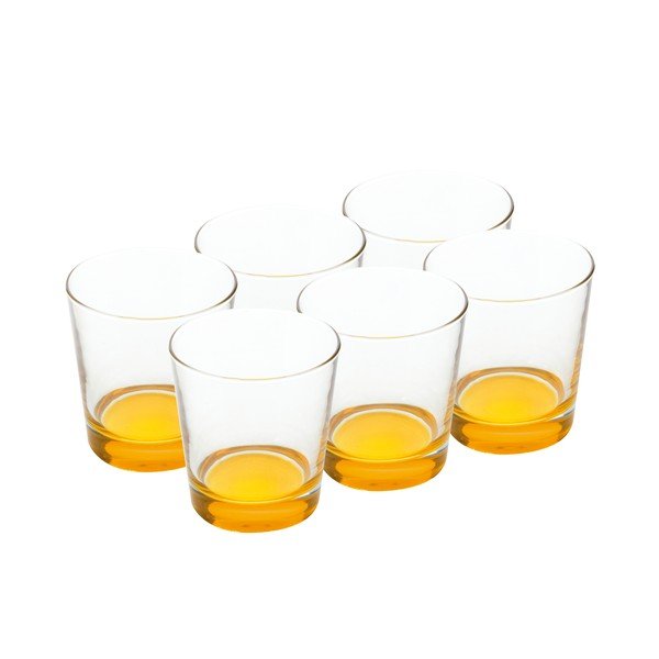 Sada skleniček 340 ml, žluté